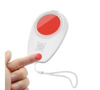Abs 6.8X4.4Cm Fingerprint Pad for Dactories | Portable Red Fingerprint Pad Quick Dry Waterproof Compact with Lanyard ID Ink Pad