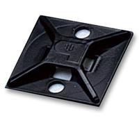 ABS Adhesive Mount, Black, Cable Tie Mounts, Qty X 100 | ABM2S-A-C0