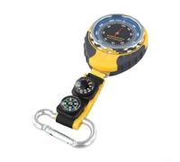ABS Altimeter Barometer for compass Thermometer Yellow 60mm ABS | Measures altitude, pressure, direction, temperature; essential for hiking and terrain navigation