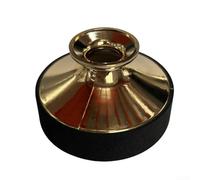 ABS Alto Saxophone Mute for Durable and Reliable Sound Reduction Essential Accessory (Gold)