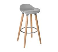 Abs And Beech Wood Bar Stool, Space-Saver Kitchen Bar Stool, Footrest Barstool Bench