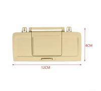ABS Armrest Box Rear Cover 3CD863289 for B6 B7, Sturdy Centre Console Armrest Trim Replacement, Car Interior Armrest Panel and Power Supply Rear Lid(Dark Beige)