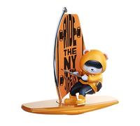 ABS Auto Bears Dashboard Ornament - Surfing Bear Figurines | Stylish Surfer Bears Dashboard Decoration, Cute Surfing Bear Car Ornament, Surfer Car Toy For Truck Vehicle Sedan SUV Scooter Console Des