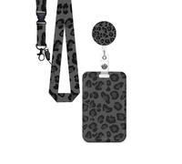 ABS Badge Card Holder with Adjustable Detachable Neck Lanyard Strap for Business Meeting Corporate Event ABS Badge Owner