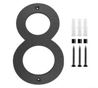ABS-based 12 inch house numbers with matte black treatment designed for outdoor and environmental resilience (8)