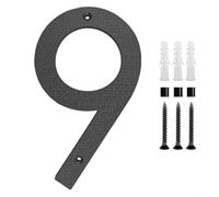 ABS-based 12 inch house numbers with matte black treatment designed for outdoor and environmental resilience (9)