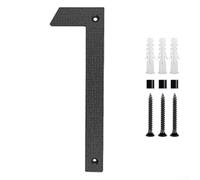 ABS-based 12 inch house numbers with matte black treatment designed for outdoor and environmental resilience (1)