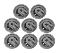 ABS Basket Roll Wheels For Bosch For Siemens 6611475/165314/00611475 Dishwasher Installation Kits(8 Pack)