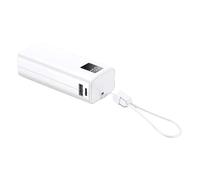 ABS Battery Chargers Case with Color Display and PD22.5W Fast Charging Real Time Mobile Power Boxes Mobile Power Case