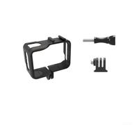 ABS Bezel Case for Insta360 GO For Ultra, Protective Cold Shoe Cage with Mount, For lasting Housing Frame for Action Camera Accessories, Shockproof Shell Cover, Black