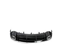 ABS Black Paint Car Rear Bumper Lip Spoiler Diffuser Rear Lip Compatible For A6 S6 RS6 2016 2017 2018 2019(Silver)