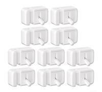 ABS Cable Clips 6mm Cord Manager Nail-Free Installation | Unique lever switch, satisfying open/close motion, tangle-free wires, 10-pack value set, desk tidy