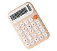 ABS Calculator Double Power Solar Battery Source, Almond