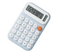 ABS Calculator Double Power Solar Battery Source, Blue