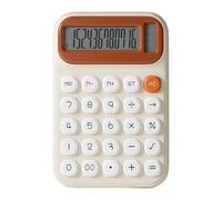 ABS Calculator Double Power Solar Battery Source, Caramel