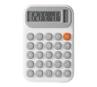 ABS Calculator Double Power Solar Battery Source, Gray