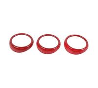 ABS Car Dashboard AC Air Conditioning Vent Outlet Decoration Cover Trim For F&ord For Mustang 2015 Up Car Interior Mouldings(Red)