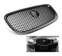 ABS, Car Front Grilles, For Jaguar XF XFR 2012-2015, Radiator Grille, Front Bumper Hood, Exterior Decoration Accessories,Bla-ck
