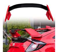 ABS Car Rear Roof Spoiler for Hon-da Civic 10th Generation 2016-2019, Bumper Spoiler Wing Lip, Quick Install, Save fuel consumption,Red