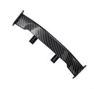 ABS Car Rear Spoiler Wing with Carbon Fiber Pattern - 25 x 7 x 3.5 cm Tail Wing for Enhanced High-Speed Stability, For Easy No-Drill