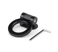 ABS Car Styling Trailer Hooks Sticker Decoration Car Auto Rear Front Trailer Simulation Racing Ring Vehicle Towing Hook Accessories(Black)