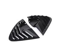 ABS Carbon Fiber/Black Compatible For SEAT Leon MK2 2008-2012 Rear Window Triangle Exterior Shutter Deflector Decoration Accessrories(Black)
