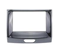 ABS Carbon Fiber Car Center Navigation Panel Frame Cover For Ford For Ranger Everest For Endeavour 2015-2020 Decoration Accessories UOEMCRTB