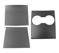 Abs Carbon Fiber Center Console Trim Cover, Sport Black Interior Package, And Abs Plastic Dashboard Trim Panel For 2017-2020 Model 3 Y.(Black)