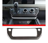 ABS Carbon Fiber Style For LR Defender 110 130 2020 Car Center Console Air Conditioning Mode Button Frame Trim