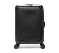 ABS Carry-On Case with Saffiano Detail and Eagle Plate - male - Emporio Armani - Cabin Bags - Black - ONE SIZE - Suitcases ONE SIZE