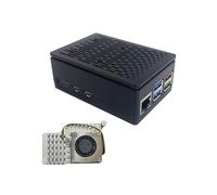 ABS Case Cover for RPI5 with Official, With silver radiator | Cooling Case for RPI 5 Board, Official Heatsink Fan, Effective Heat Dissipation Solution, ABS Molded Case