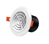 ABS Ceiling Air Outlet Vent Cover Adjustable Airflow Cap Spring Clip Mount for Wall or Duct 75mm 100mm Fresh Air Exhaust White for Home Office(100mm rotating)