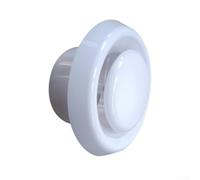 ABS Ceiling Vent Cover for Extractor Fan 4 Inch and 6 Inch, Bathroom Wall and Ceiling Flush Mount Ventilation Grille for Home Improvement Plumbing Fixtures, Easy Install Air Outlet Housing(4inch)