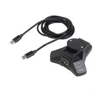 ABS Charging Base for Logitech Lightspeed Gaming Mouse | Fits G502, G703, G903, PRO; quick charge, sl lack finish, desk friendly