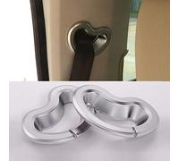 ABS Chrome Car Rear Seat Safety Belt Buckle Cover Trim Stickers 2Pcs For Discovery 4 LR4 2010-2016 Car Accessories