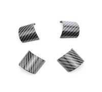 ABS Chrome carbon fiber Car Styling Accessories Steering Wheel Panel Cover Trim for Ford For Mondeo 2004 2005 2006 (Color : Carbon fibre)