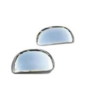 ABS Chrome Rearview Side Mirror Cover Wing Cap Exterior Door Housing Trim Adhesive Sticker For Ford F150 For Expedition 2001 1997-2002