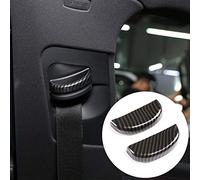 ABS Chrome Seat Safety Belt Buckle Cover Trim Stickers Accessories For Panamera 2014-2020 (Carbon Fiber)