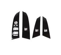 ABS Chrome Window Lifter Switch Button For BMW For 5 Series For E60 For 525li 2004-2006 Car Accessories Universal Interior Accessories(Black)