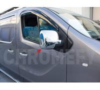 ABS CHROME Wing Mirror Cover Protector fits Renault TRAFIC 3 III (Left Hand Drive) (Glossy) 2 Pieces 2015+