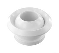 ABS Circular Spherical Nozzle Air Vent Cover, Adjustable Airflow Grille for Central Ventilation, Noise Reduction Exhaust Outlet Valve, White Round Register for HVAC System(200Q)