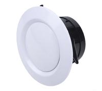 ABS Circular Ventilation Outlet with Manual Louver Adjustment for Airflow Regulation in Home Office and Commercial Buildings (100mm)