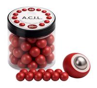 ABS-Coated Steel Balls .68 Cal - 10 grams Solid Precision Rounds for Paintball, RAM & Home Defense - Durable Reusable Hard Nylon Shell Projectiles - 20 Pieces