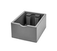 ABS Coffee Knock Box Espresso Grounds Container Detachable Knocking Slag Bucket Anti Slip Base Barista Accessories Maker Tools(Grey)