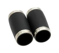 ABS Color Clarinet Tube Metal Silver Edge Clarinet Tuning Wind Instrument Accessories (Color : Bk)