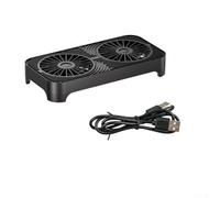 ABS Cooling Base with Two 140mm Fans for Routers Optical Modems Set Top Boxes and Small Factor PCs for Stable Thermal Management