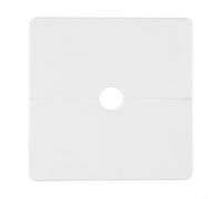 ABS cover for wall holes with threading pipe fitment, decorative solution for hiding wires and pipes on TV background walls with a smooth finish (Type 12 White)
