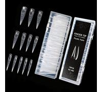 ABS Crystal Nails Double Forms for Fast Extensions Mold Easy Application Set Home Manicure Full Cover Mold ABS Tips