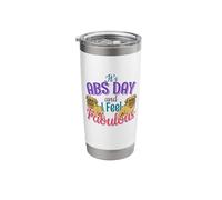 Abs Day Core Workout - Pug Dog Lover Stainless Steel Insulated Tumbler