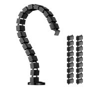 ABS Desk Cable Tube Adjustable Length Wire Concealer with Storage Design ABS Desk Cable Square Tube Wire Management Systems for Neat and Efficient Heat Dissipation